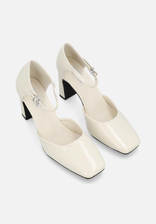 Madison® - Odessa ankle strap heel - off white