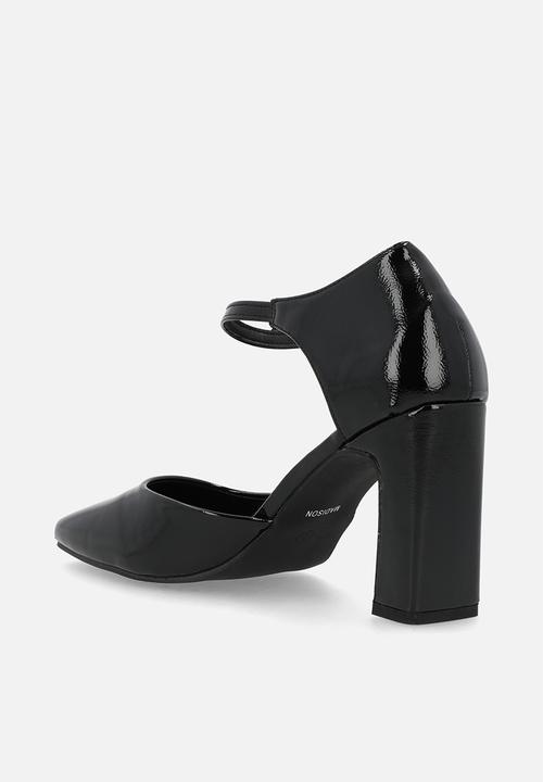 Madison® - Odessa ankle strap heel - black