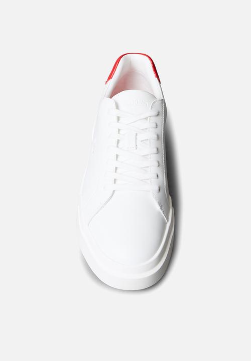 Calvin Klein - Chunky Cupsole Laceup - Bright White/Adrenaline Rush