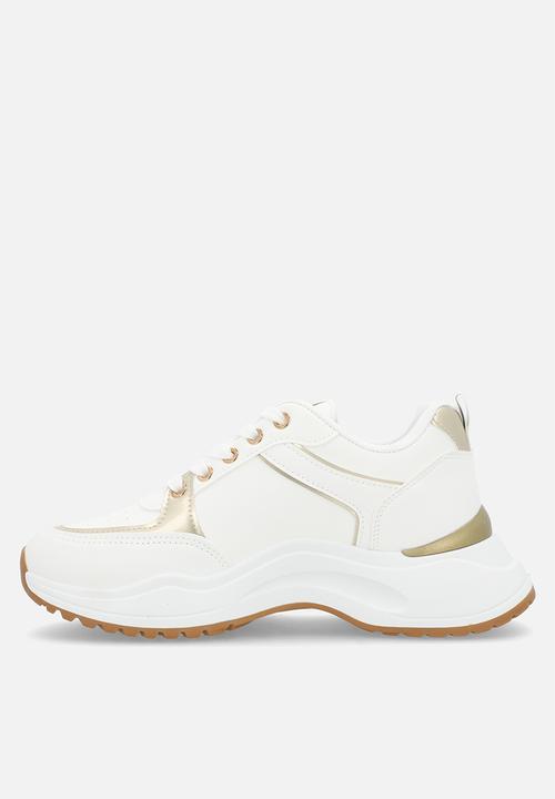 Madison® - Morgan sneaker - white & gold