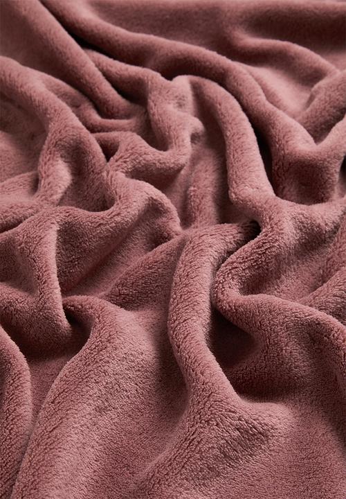 Sixth Floor - Fleece Throw - Dusty Pink