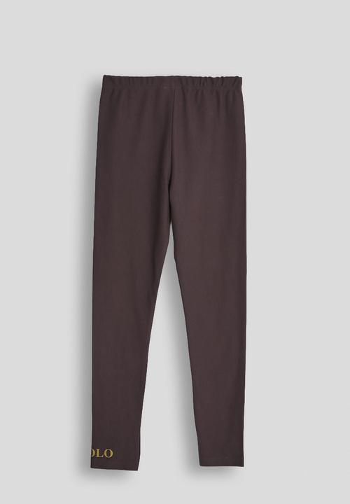 POLO - Cristina printed full length legging - plum