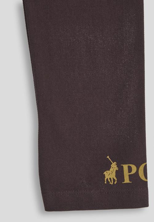 POLO - Cristina printed full length legging - plum