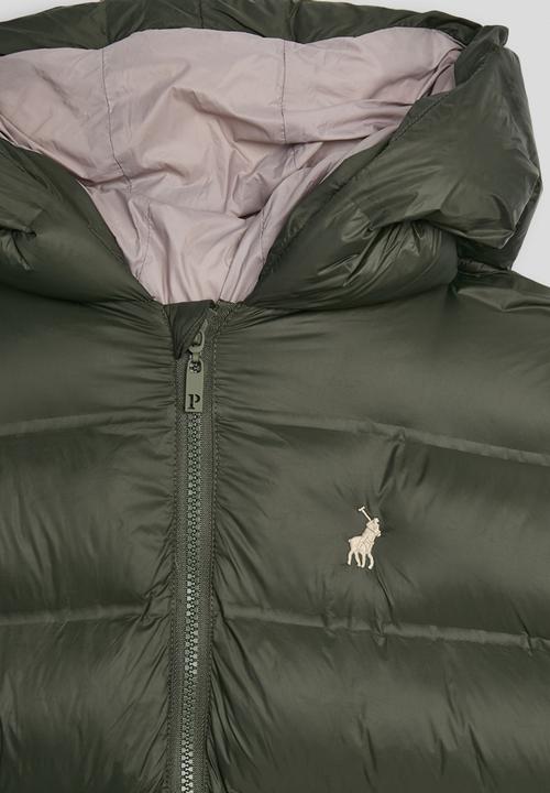 POLO - Ziyanda longer length puffer jacket - olive