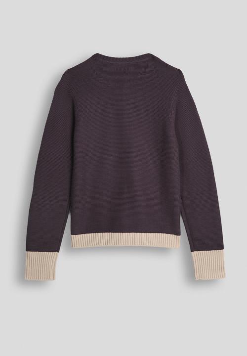 POLO - Audrey knitted cardigan - plum
