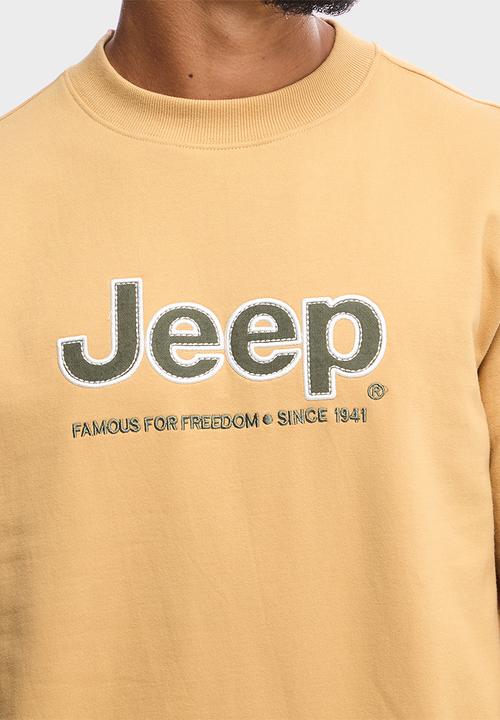 JEEP - Applique Fleece Crewneck - Brown