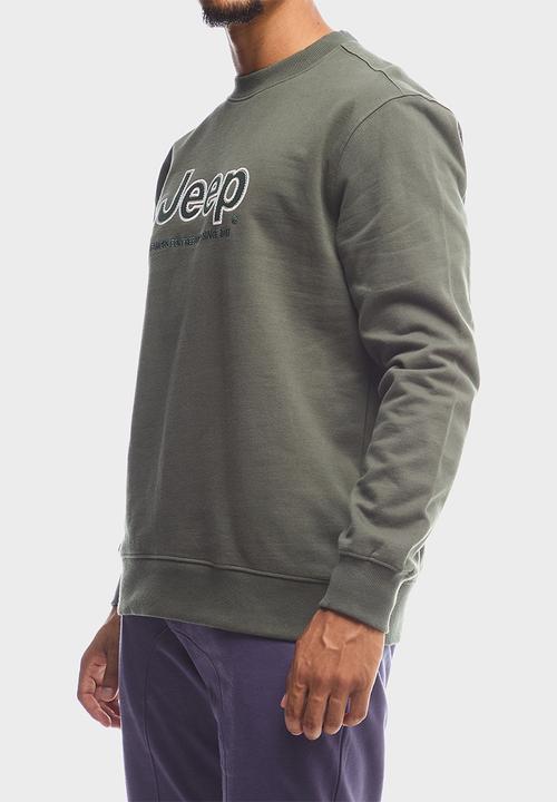 JEEP - Applique Fleece Crewneck - Green