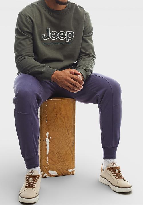JEEP - Applique Fleece Crewneck - Green