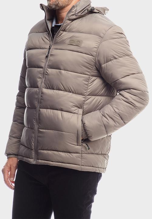 JEEP - Long Sleeve Puffer Jacket - Brown