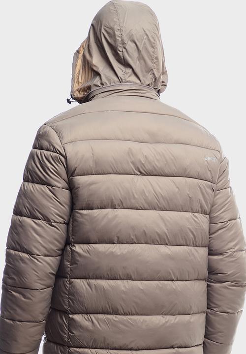 JEEP - Long Sleeve Puffer Jacket - Brown