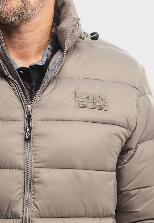 JEEP - Long Sleeve Puffer Jacket - Brown