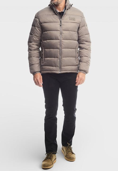 JEEP - Long Sleeve Puffer Jacket - Brown