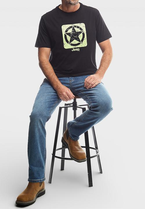 JEEP - Logo Star Tee - Black