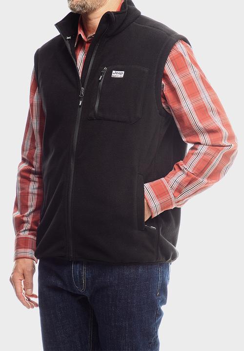 JEEP - Core Fleece Gilet - Black