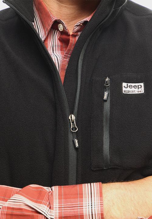 JEEP - Core Fleece Gilet - Black