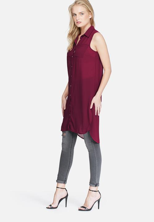 dailyfriday - Sleeveless pocket tunic top