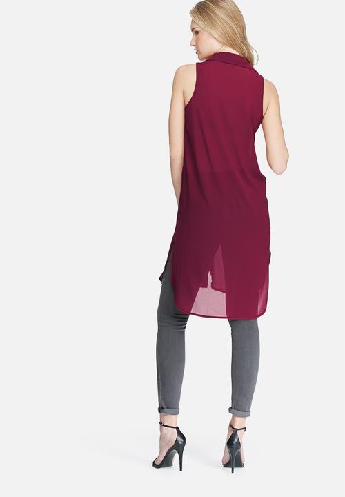 dailyfriday - Sleeveless pocket tunic top