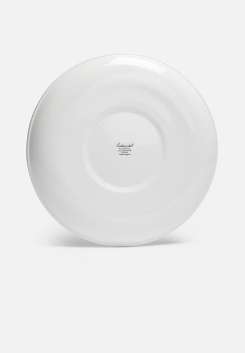 Sixth Floor - Blue edge dinner plate set of 4
