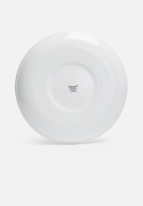Sixth Floor - Red edge dinner plate set of 4