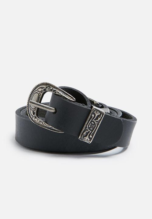 dailyfriday - Thin double buckle leather belt