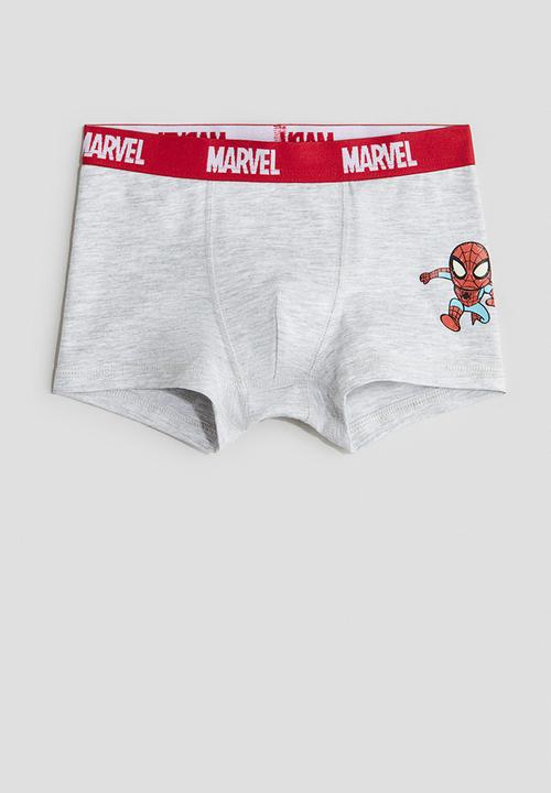 H&M - 5-pack trunks - light blue/marvel comics