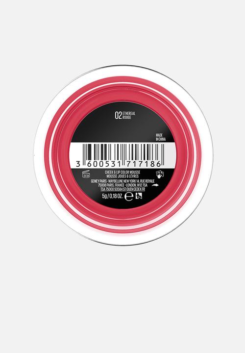 Maybelline - New York Cloudtopia Blush Cheek & Lip Mousse - 02 ETHEREAL ROUGE ​