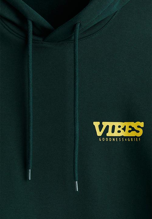 H&M - Regular fit hoodie - green/snoopy