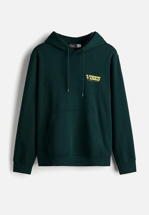 H&M - Regular fit hoodie - green/snoopy