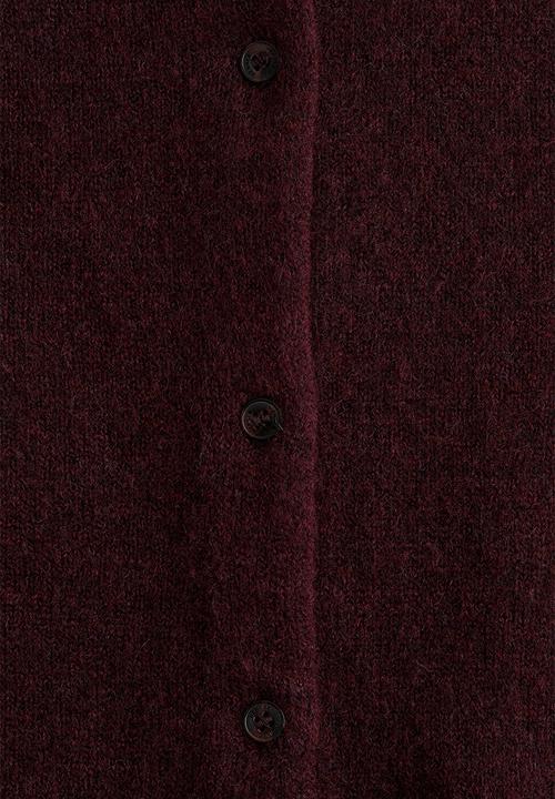 H&M - Loose-fit cardigan - burgundy