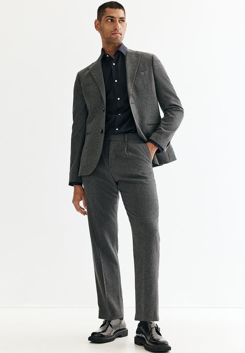 H&M - Slim fit easy-iron shirt - blue