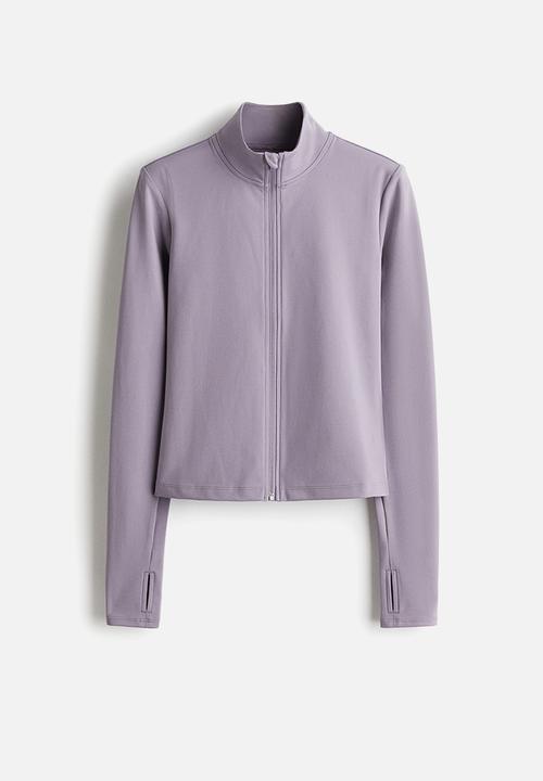 Zip-through sports jacket with softmove™ - frosty lilac