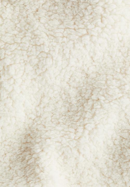 H&M - Teddy hoodie - light beige