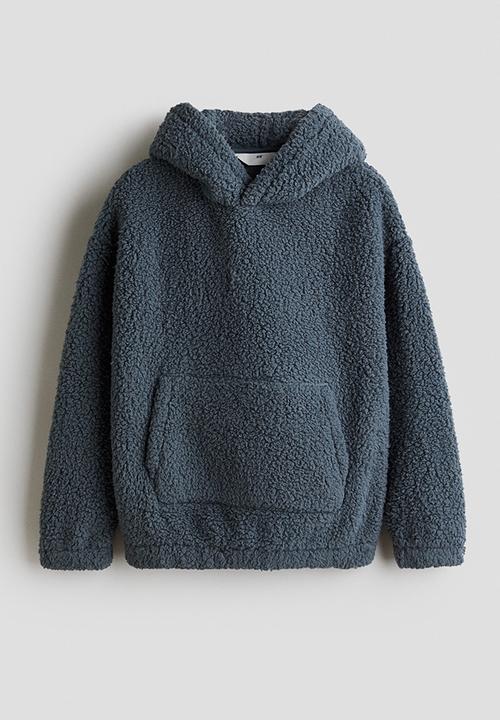 H&M - Teddy hoodie - dark blue