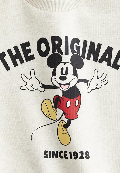 H&M - Print-motif sweatshirt - cream/mickey mouse