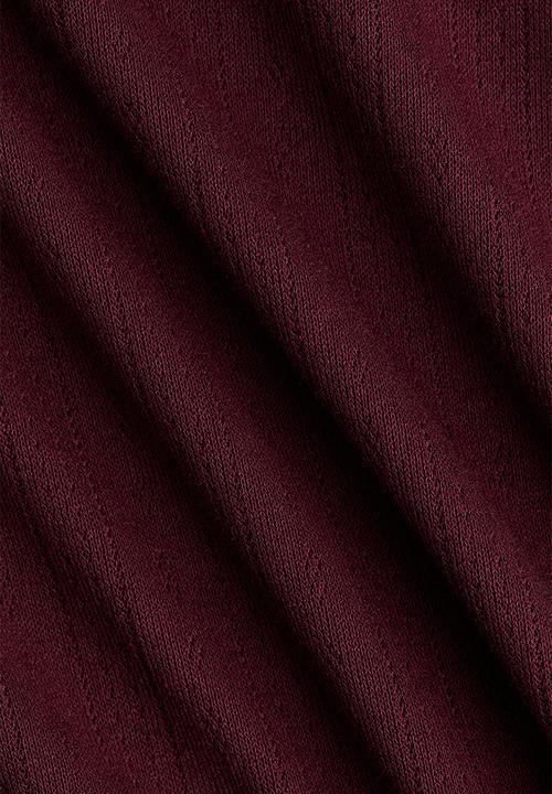 H&M - Pointelle pyjama bottoms - burgundy