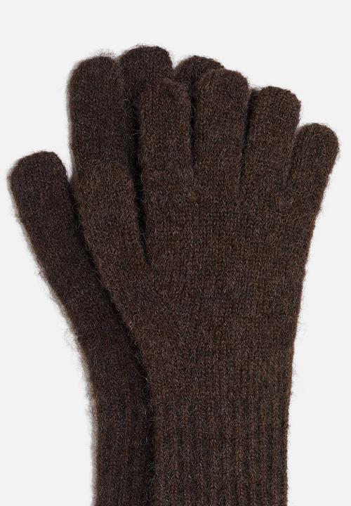 H&M - Knitted gloves - brown