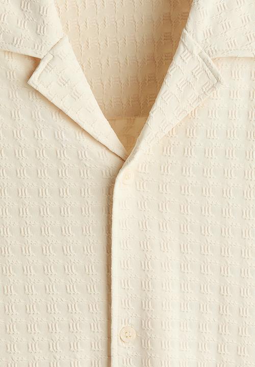 H&M - Loose fit resort shirt - light beige