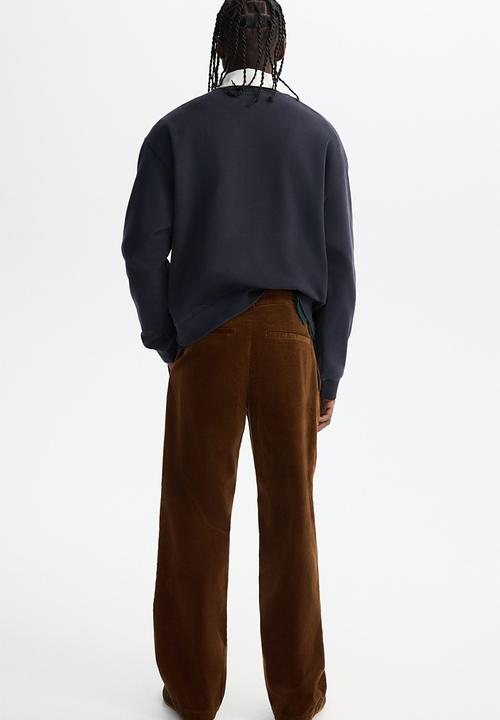 H&M - Relaxed fit corduroy trousers - dark brown