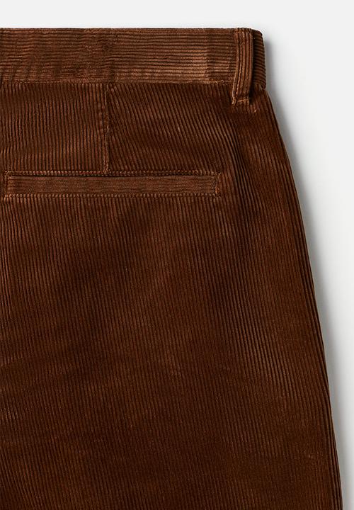 H&M - Relaxed fit corduroy trousers - dark brown