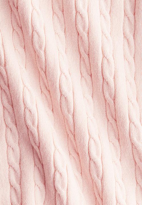 H&M - Cable-knit cardigan - light pink