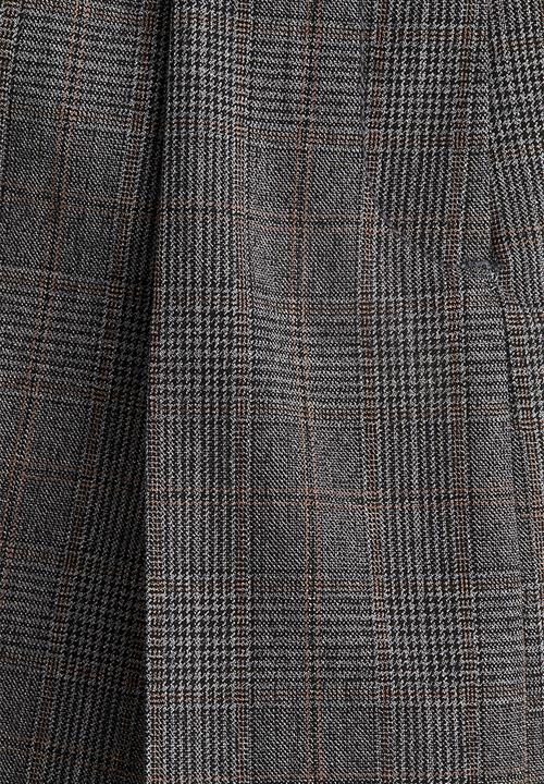 H&M - Pleated skort - dark grey/checked