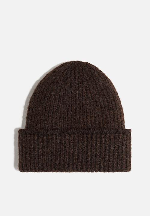 H&M - Soft-brushed beanie - brown
