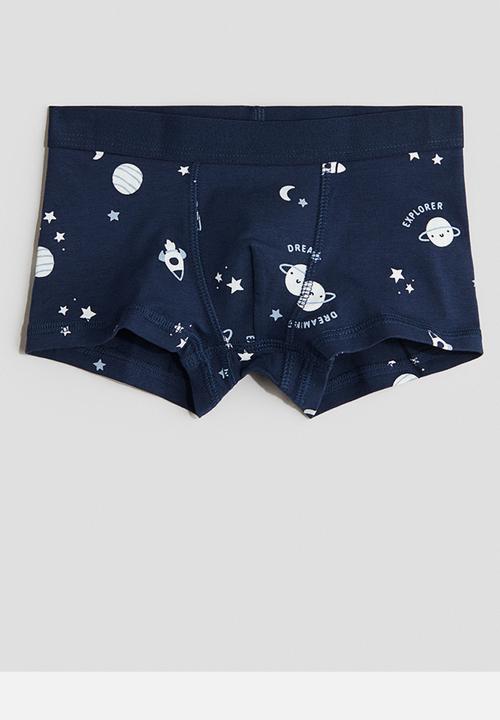 H&M - 5-pack cotton trunks - navy blue/space