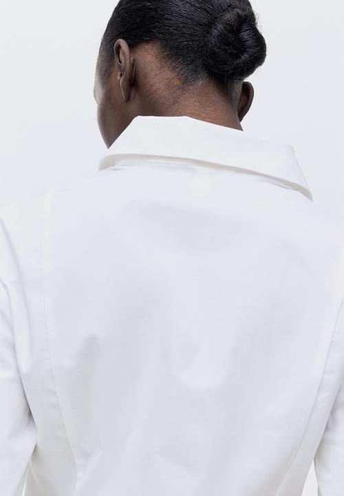 H&M - Fitted cotton shirt - white