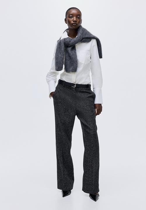 H&M - Fitted cotton shirt - white