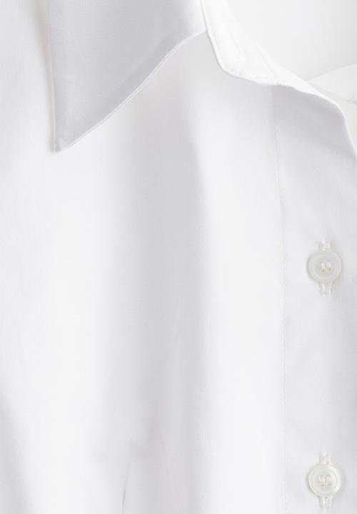 H&M - Fitted cotton shirt - white