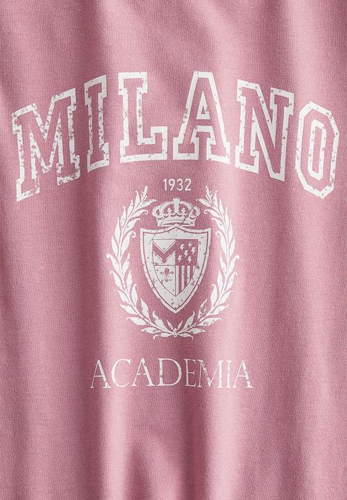 H&M - Fitted cotton T-shirt - pink/milano