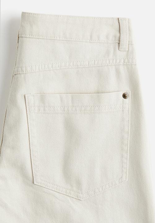 H&M - Cotton twill trousers - cream