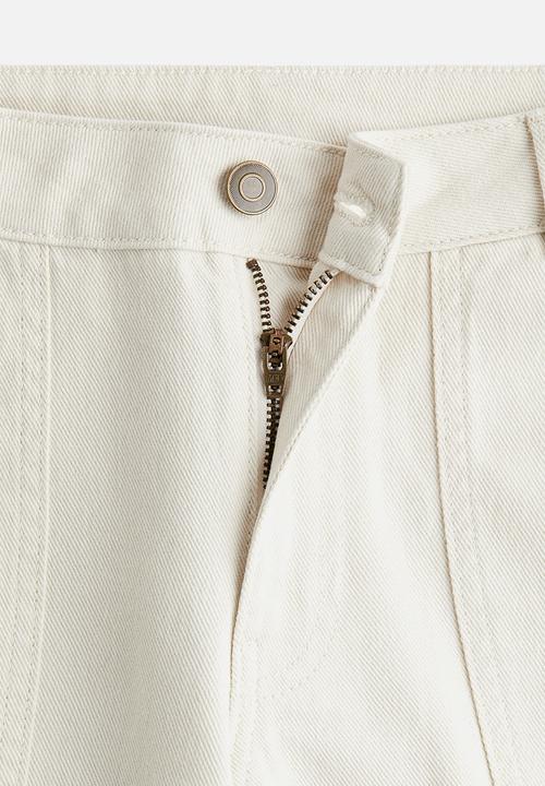 H&M - Cotton twill trousers - cream