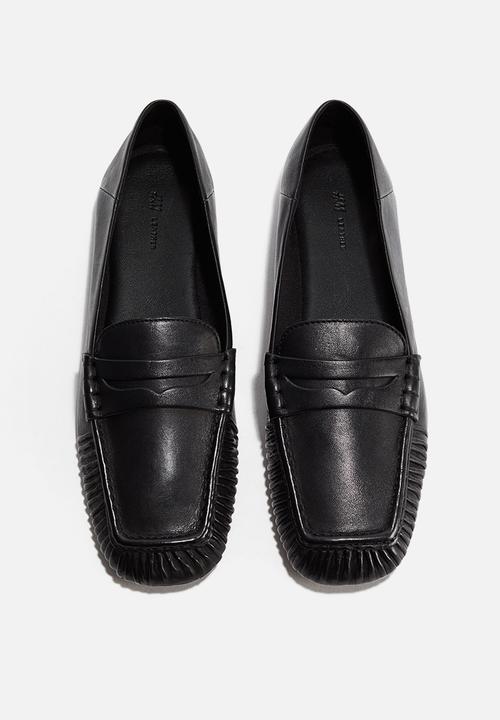 H&M - Leather loafers - black